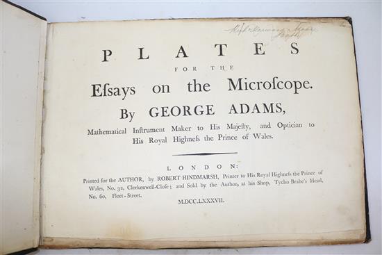 Adams, G. - Plates for The Essays on the Microscope,